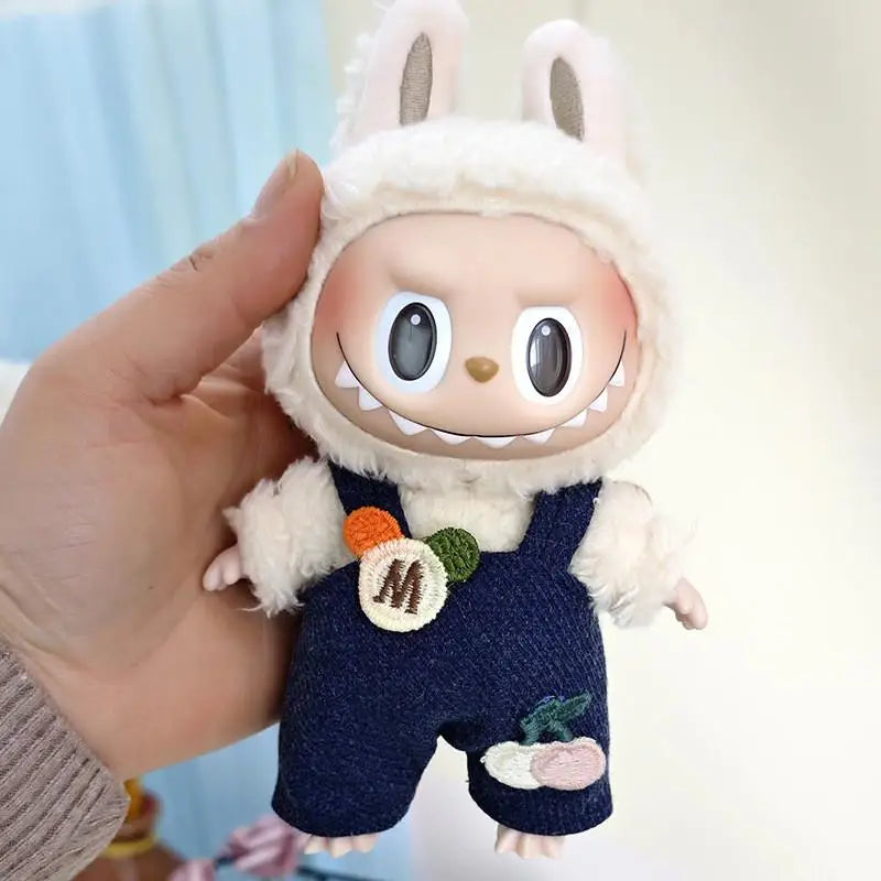 Doll Pants and Shirts Accessories for Macaron Labubu PopMart Doll