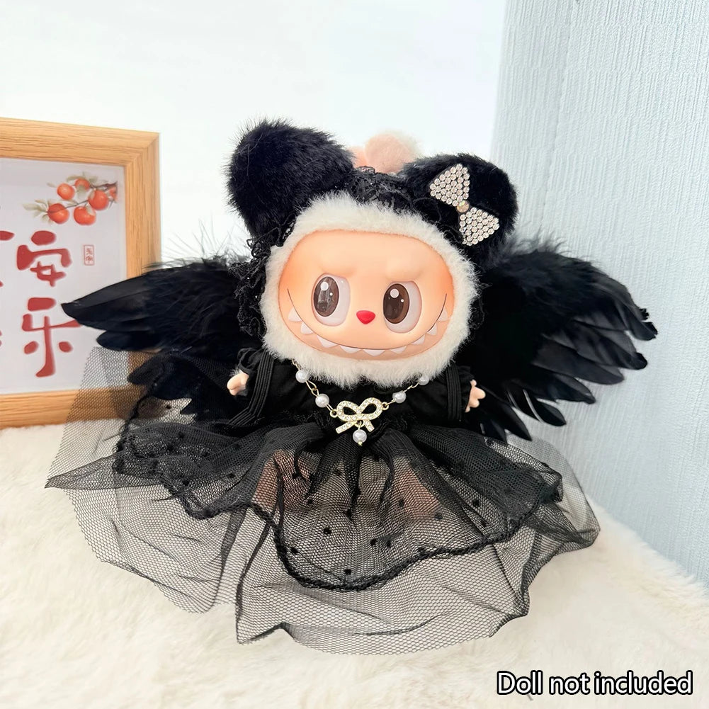 Cute Kawaii Angel and Devil Halloween Labubu Outfits and Accessories