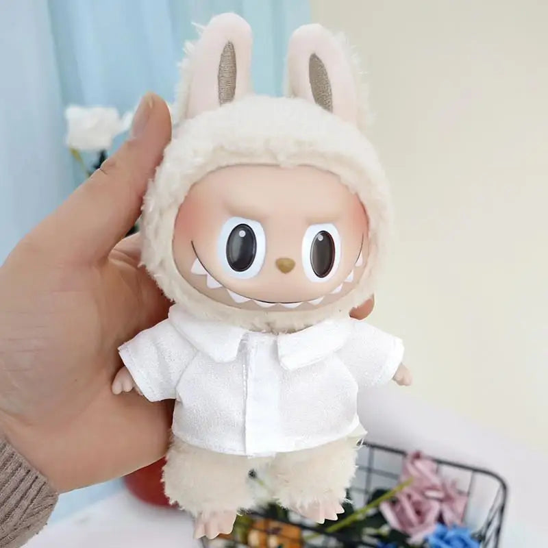 Doll Pants and Shirts Accessories for Macaron Labubu PopMart Doll